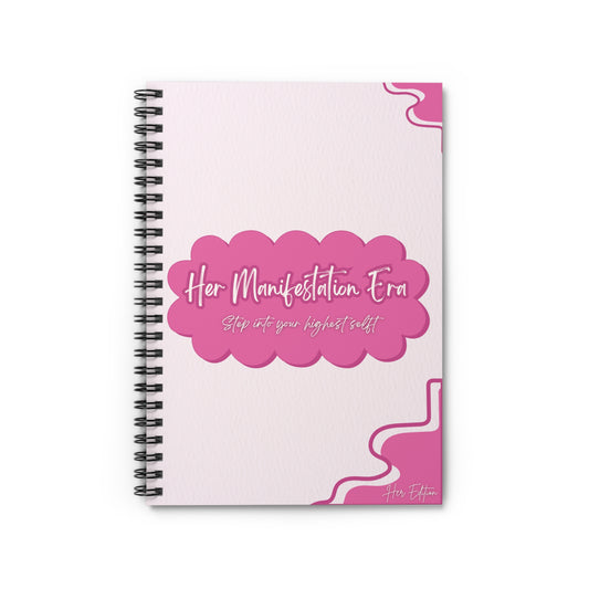 Her Manifestation Era Notebook – Ruled Spiral Journal for Daily Manifesting, Personal Growth, Affirmations & Goal Setting