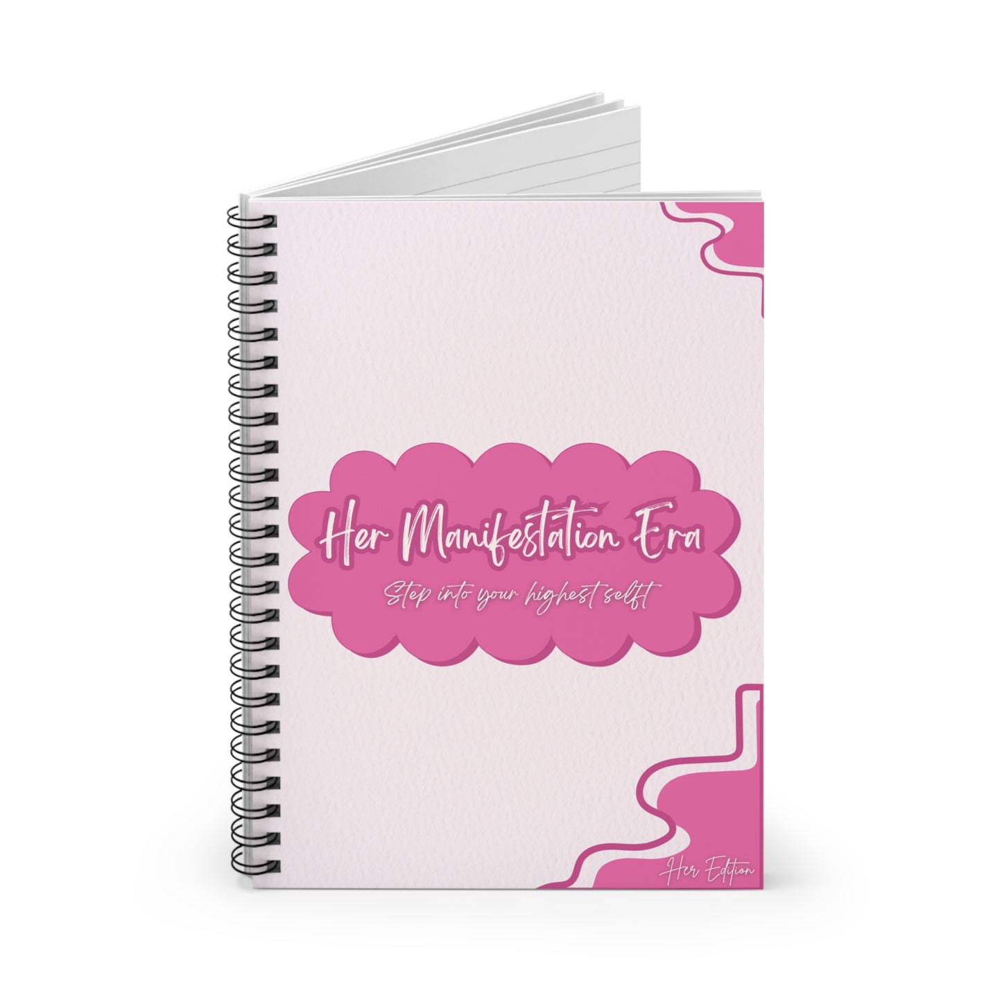 Her Manifestation Era Notebook – Ruled Spiral Journal for Daily Manifesting, Personal Growth, Affirmations & Goal Setting