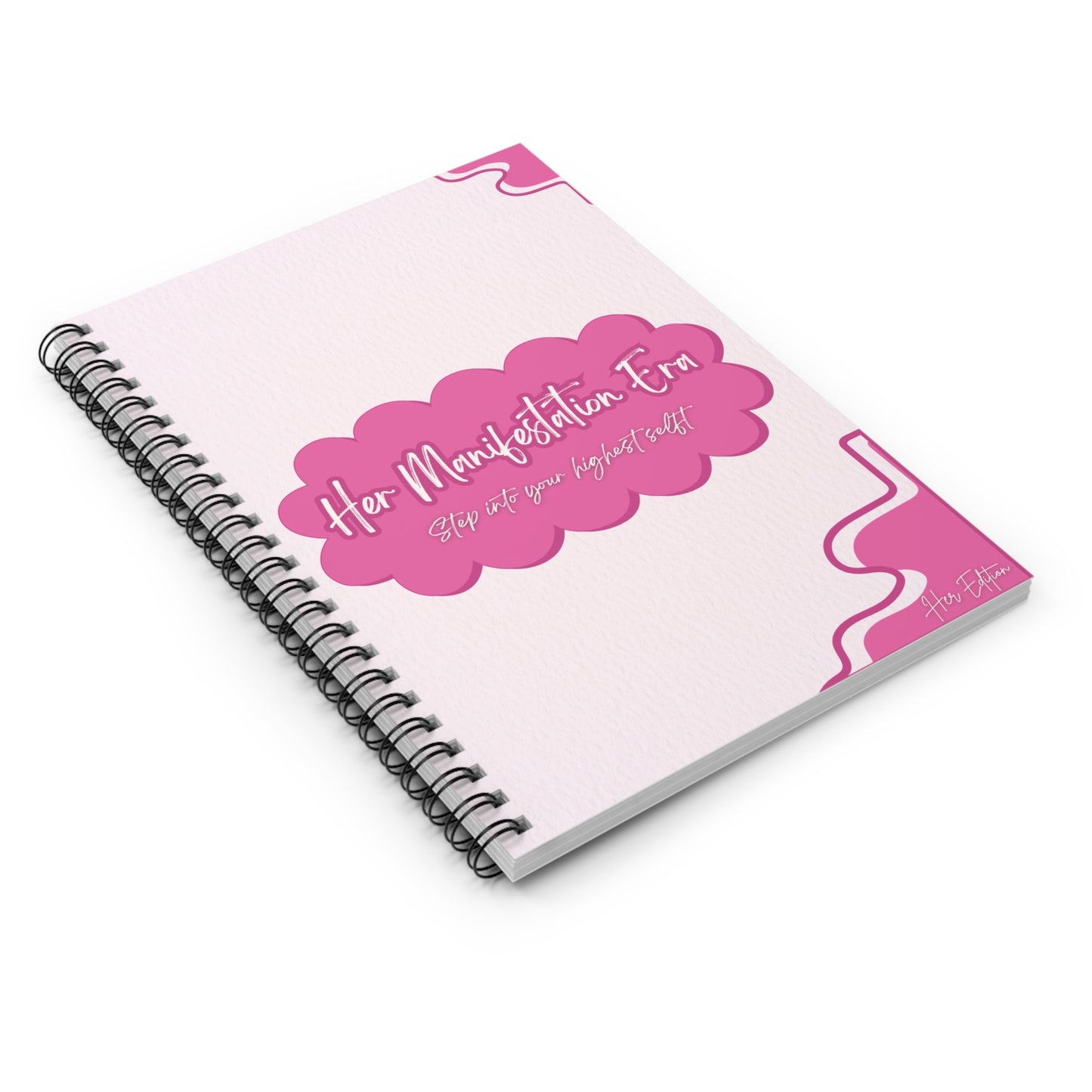 Her Manifestation Era Notebook – Ruled Spiral Journal for Daily Manifesting, Personal Growth, Affirmations & Goal Setting